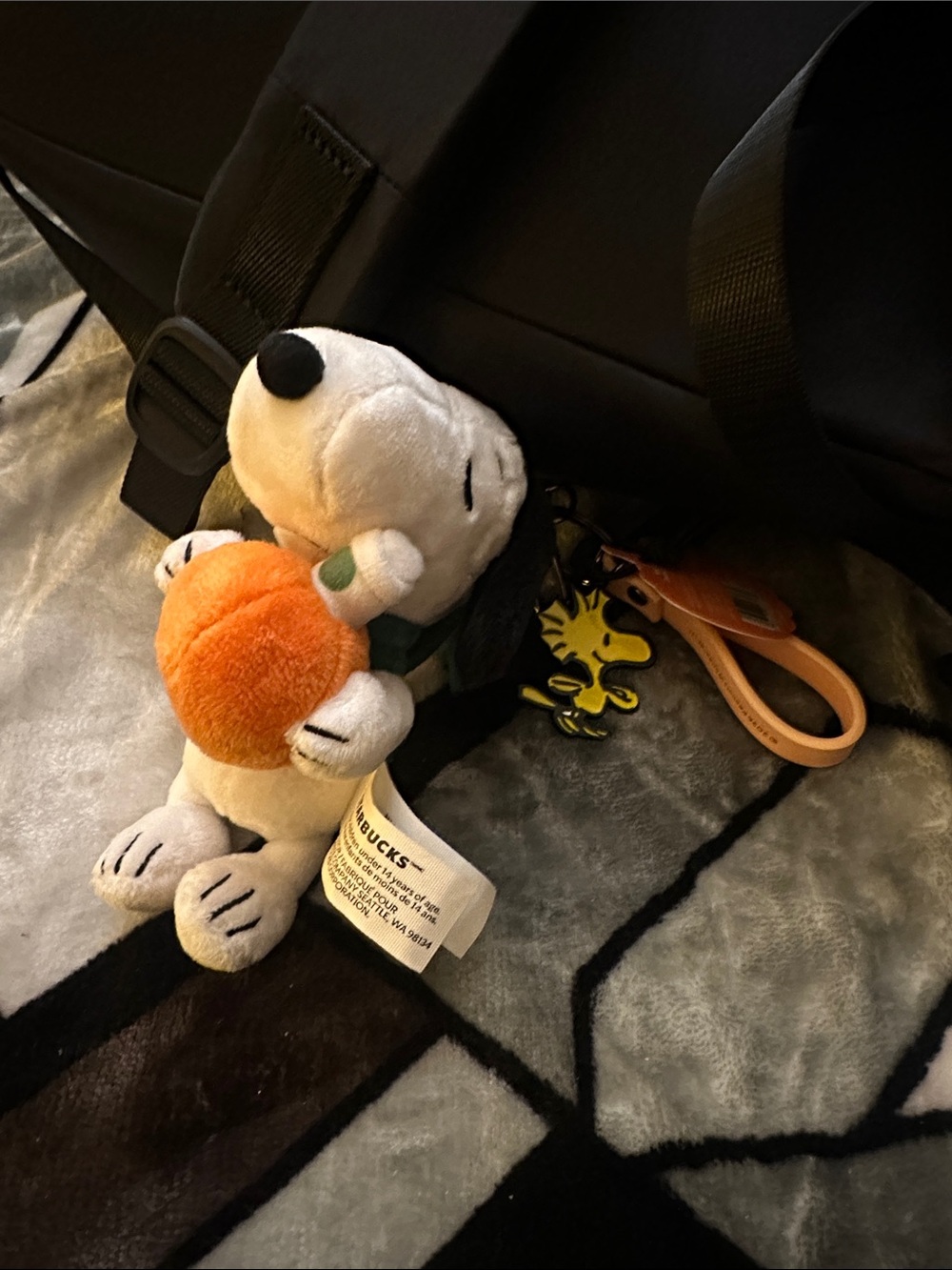 Starbucks Snoopy Plush Keychain - limited edition